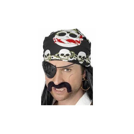 Déguisement - Bandana de pirate avec tête de mort