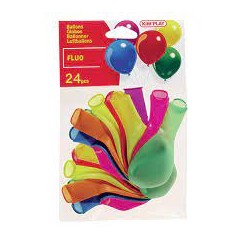 Kim Play - Sachet de 24 ballons fluos