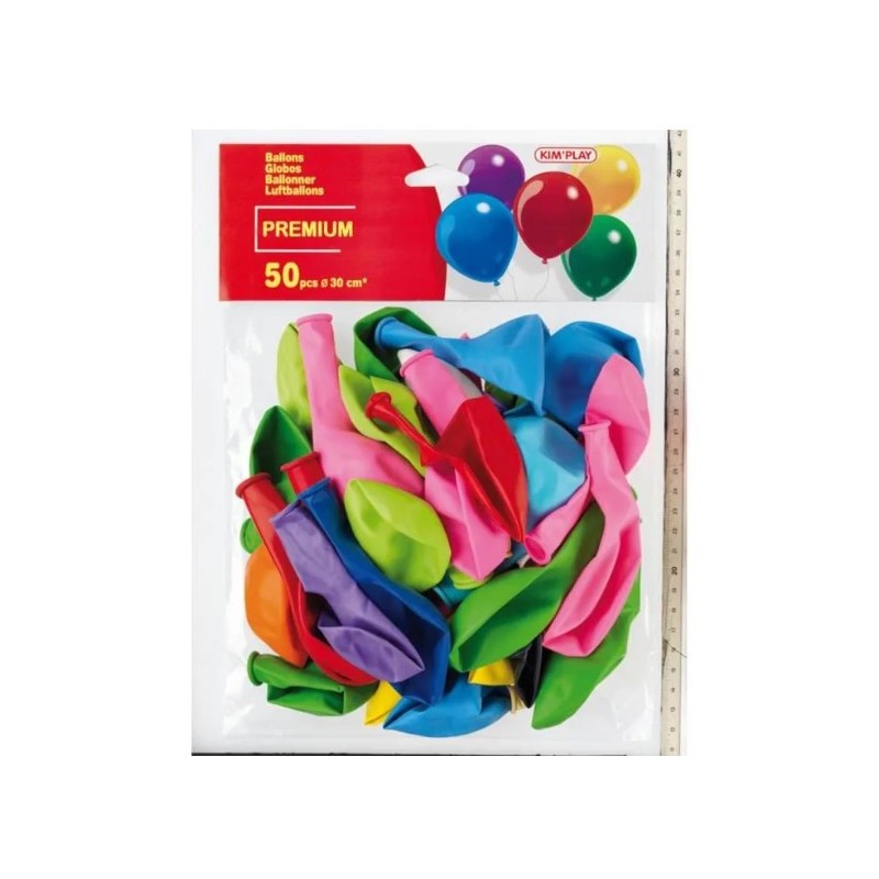 Kim Play - Blister de 50 ballons premium