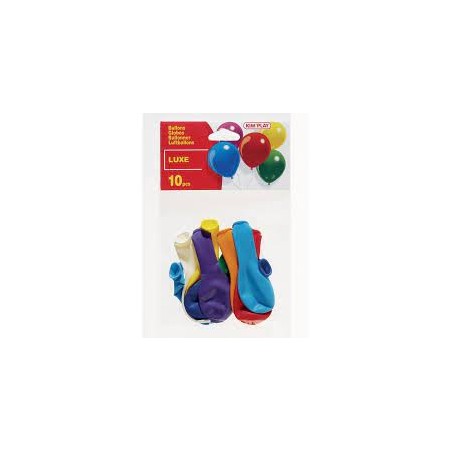 Kim Play - Article de fête - Sachet de 10 ballons de baudruche multicolores