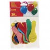 Kim Play - Article de fête - Sachet de 20 ballons de baudruche multicolores