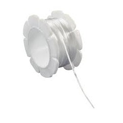 Rayher - Bobine de fil élastique blanc - 1 mm - 5 mètres