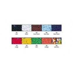 Rayher - Boîte de perles de rocaille indiennes - Couleurs assorties - 4,5 mm - 17 grammes