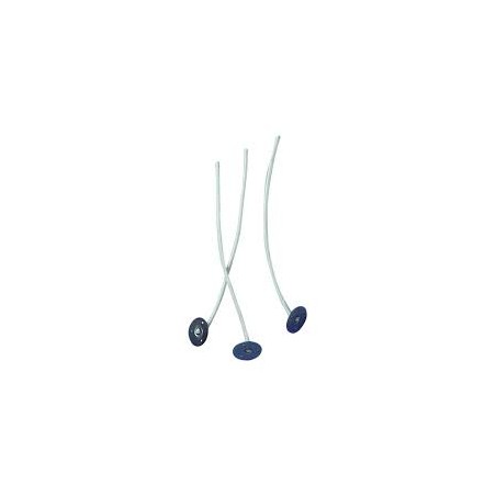 Rayher - Sachet de 8 mèches cirées pour bougies avec socle - 10 cm