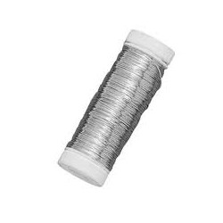 Rayher - Bobine de fil à bijou argenté - 0,3 mm - 50 mètres