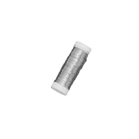 Rayher - Bobine de fil à bijou argenté - 0,3 mm - 50 mètres
