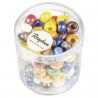 Rayher - Boîte de perles en verre opaques à grand trou - Multicolore - 8,7 mm - 55 grammes