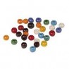 Rayher - Boîte de perles en verre opaques à grand trou - Multicolore - 6 mm - 55 grammes