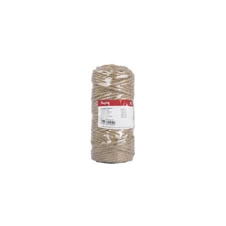 Rayher - Bobine de fil de jute 6 plis nature - 6 mm - 35 mètres