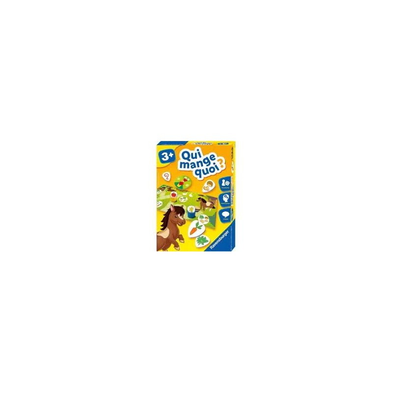 Ravensburger - Jeu éducatif - Qui mange quoi ?