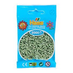 Hama - 501-101 - Loisirs créatifs - Sachet de 2000 perles mini vert eucalyptus