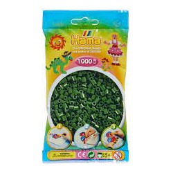 Hama - 207-102 - Loisirs créatifs - Sachet de 1000 perles midi vert foncé