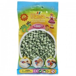 Hama - 207-101 - Loisirs créatifs - Sachet de 1000 perles midi vert eucalyptus