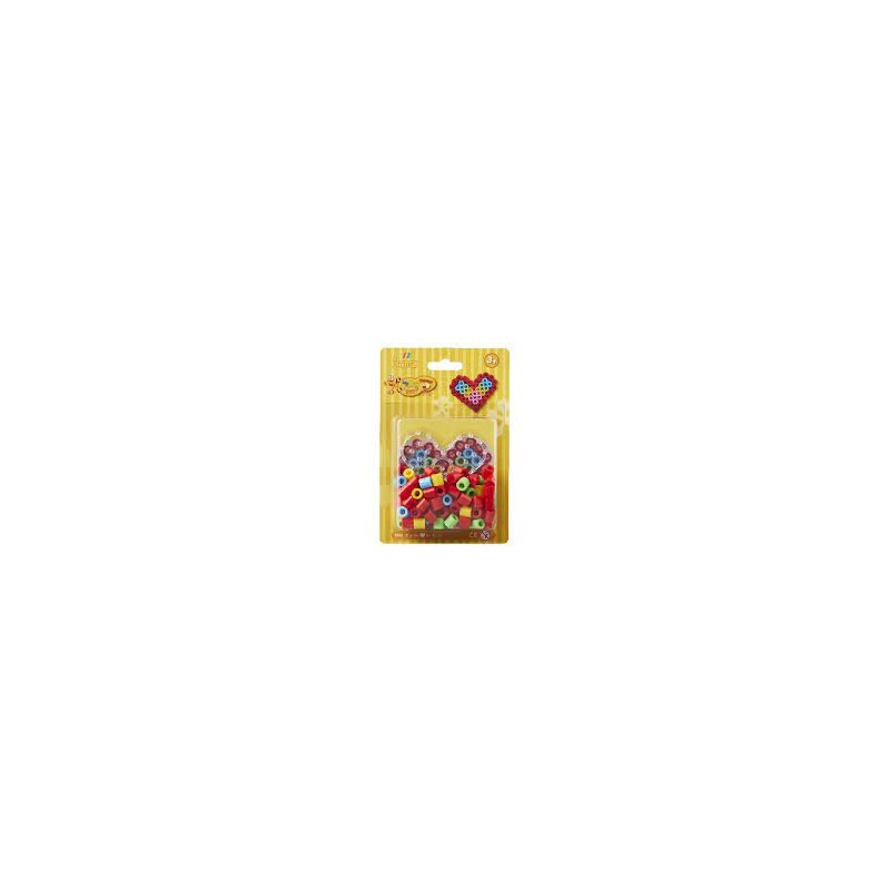 Hama - 8982 - Loisirs créatifs - Blister de perles maxi avec plaque coeur