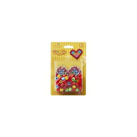 Hama - 8982 - Loisirs créatifs - Blister de perles maxi avec plaque coeur