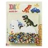 Hama - 4215 - Loisirs créatifs - Blister perles midi grand modèle avec plaques dinosaure et voiture