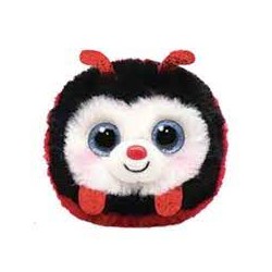 Peluche TY - Puffies 10 cm - Izzy la coccinelle