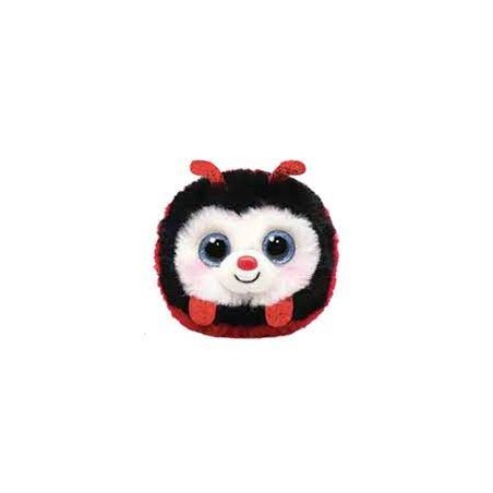 Peluche TY - Puffies 10 cm - Izzy la coccinelle