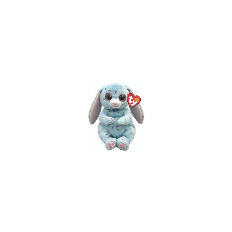 Peluche TY - Peluche 15 cm - Bluford le lapin de Pâques
