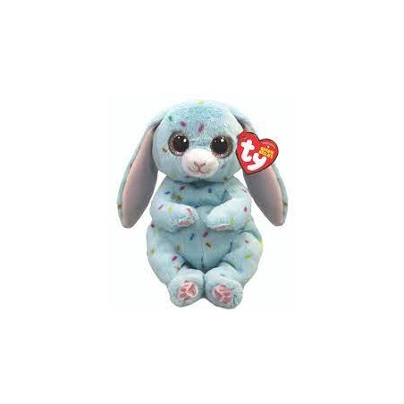 Peluche TY - Peluche 15 cm - Bluford le lapin de Pâques