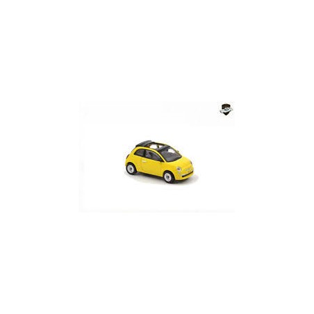 Norev - Véhicule miniature - Fiat 500C 2009 jaune