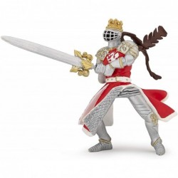 Papo - Figurine - 39797 - Médiéval fantastique - Roi au dragon à l'épée
