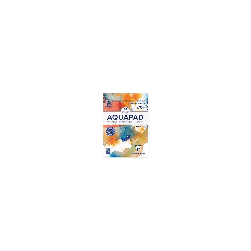 Clairefontaine - Beauts arts - Carnet aquarelle Goldline Aquapad 12 feuilles - 36x48cm - 300g/m2