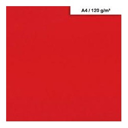 Clairefontaine - Beaux arts - Blister de 25 feuilles de papier Maya rouge - A4 - 120g/m2