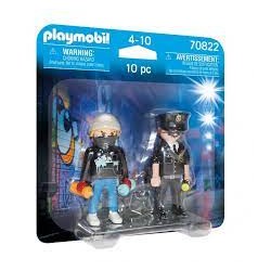 Playmobil - 70822 - Figurine duo - Policier et taggueur