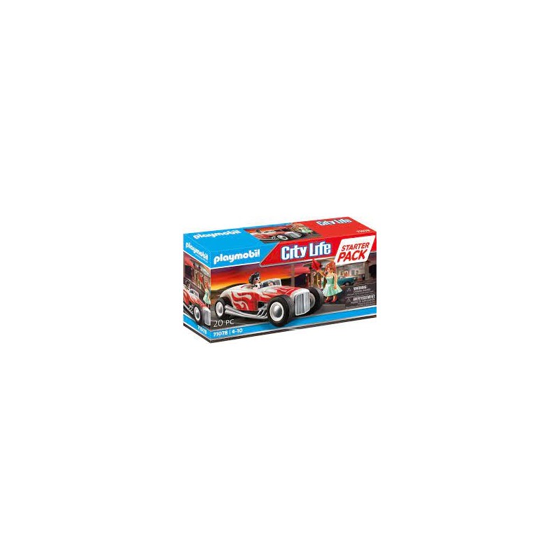 Playmobil - 71078 - City Life - Voiture vintage avec couple