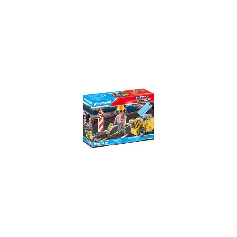 Playmobil - 71185 - City action - Ouvrier avec scie de sol