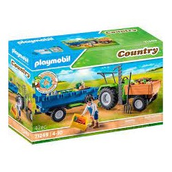 Playmobil - 71249 - Country - Tracteur avec remorque