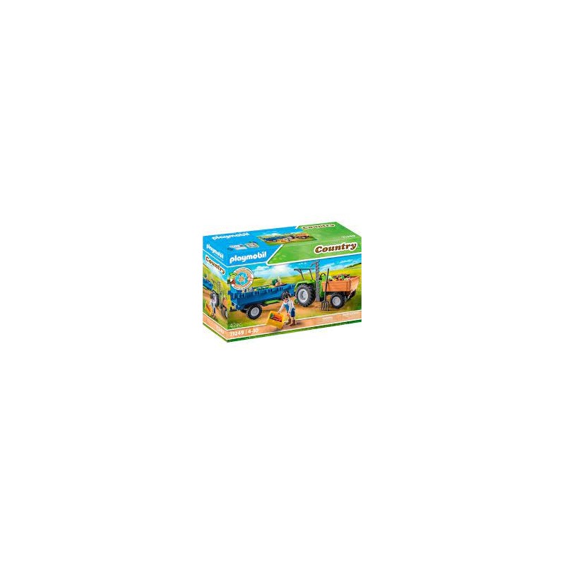 Playmobil - 71249 - Country - Tracteur avec remorque