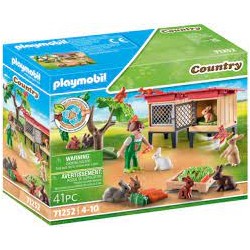 Playmobil - 71252 - Country - Enfant avec enclos et lapins