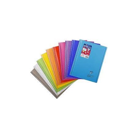 Clairefontaine - Papeterie - Cahier en polypro à spirales 160