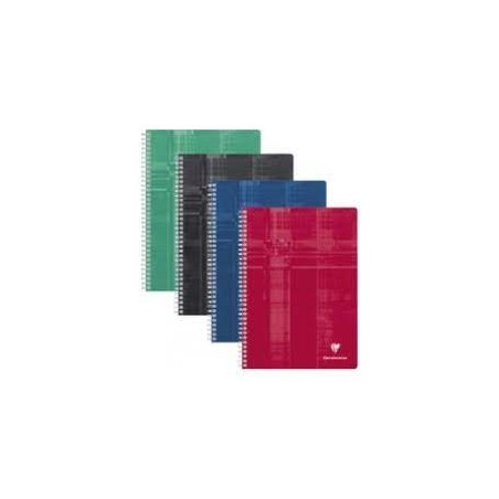 Clairefontaine - Papeterie - Cahier à reliure spirale - A4 - 180 pages - Coloris aléatoire