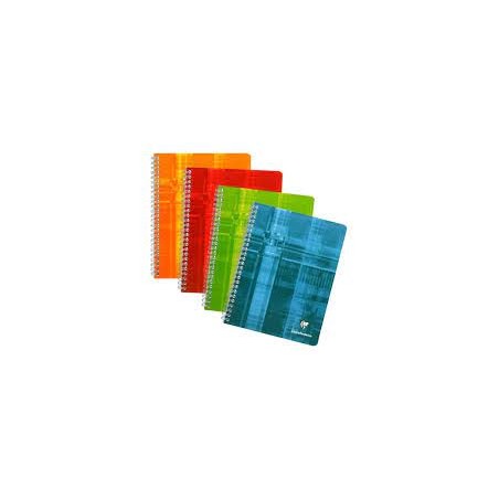 Clairefontaine - Papeterie - Cahier à spirale 180 pages - 17 x 22 cm - Coloris aléatoire