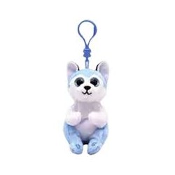 Peluche TY - Porte clé - Thunder le chien husky