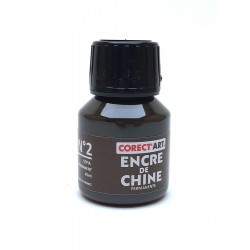 Corector - Beaux arts - Encre de chine - Flacon de 45 ml - Sépia