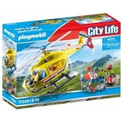 Playmobil - 71203 - City Life - Hélicoptère de secours