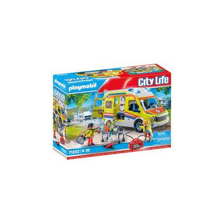 Playmobil - 71202 - City Life - Ambulance avec effets lumineux