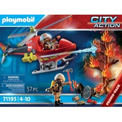 Playmobil - 71195 - City Action - Hélicoptère bombardier des pompiers