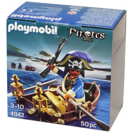 Playmobil - 4942 - Oeuf - Pirate avec barque et trésor
