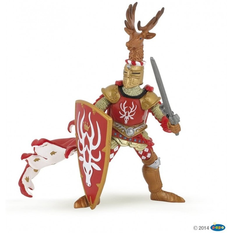Papo - Figurine - 39911 - Médiéval fantastique - Maître des armes cimier cerf