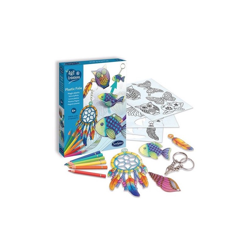 Sentosphère - 20820 - Loisirs créatifs - Plastic folie - Portes clés