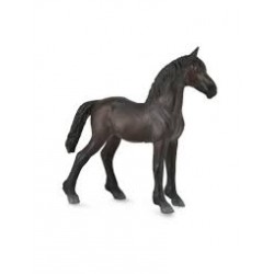 DAM - Figurine de collection - Collecta - Chevaux - Poulain frison noir
