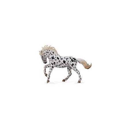 DAM - Figurine de collection - Collecta - Chevaux - Jument Knabstrup léopard noir