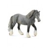 DAM - Figurine de collection - Collecta - Chevaux - Jument Shire horse grise