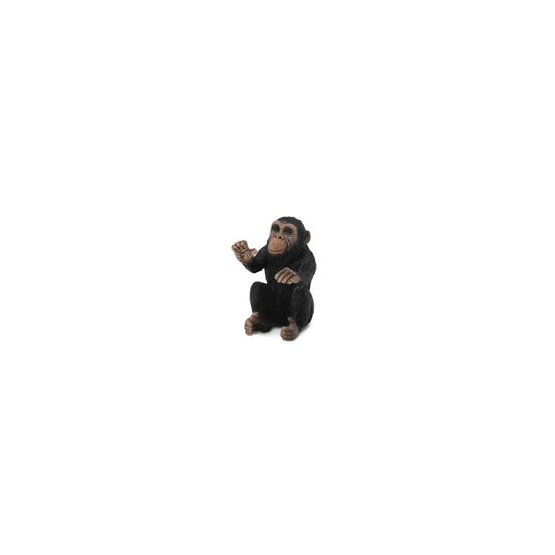 DAM - Figurine de collection - Collecta - Animaux sauvages - Bébé chimpanzé câlinant