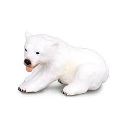 DAM - Figurine de collection - Collecta - Animaux sauvages - Ourson blanc assis